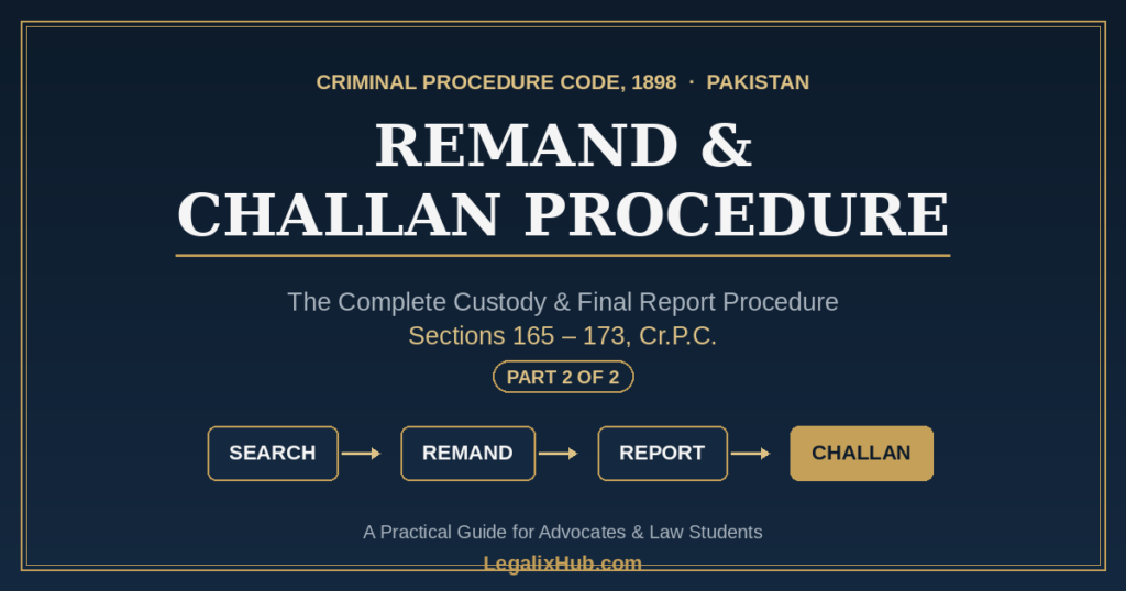 Remand and Challan Procedure in Pakistan