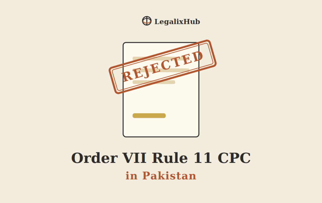 Order VII Rule 11 CPC in Pakistan