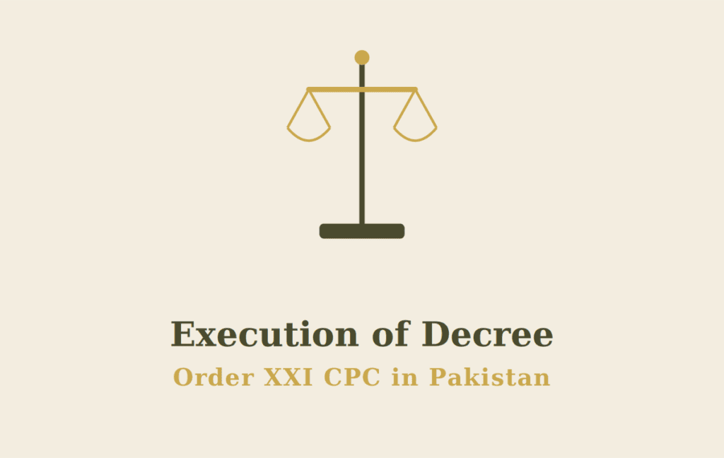 Order XXI CPC in Pakistan